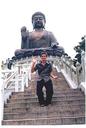 Hong Kongs famous big Buddha, the worlds largest bronze cast Buddha.